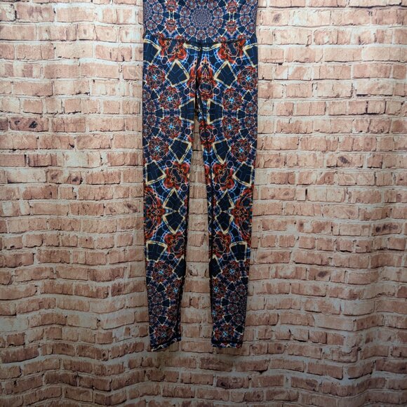 Wolven Colorful Geometric Pattern Leggings - Picture 2 of 11